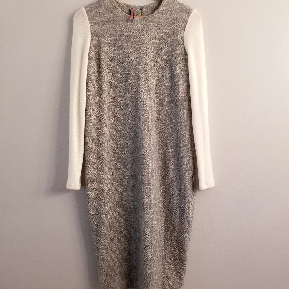 IMPERIAL italian wool sweater dress with pockets